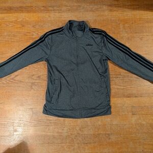 Adidas Men's Charcoal Full-Zip Jacket